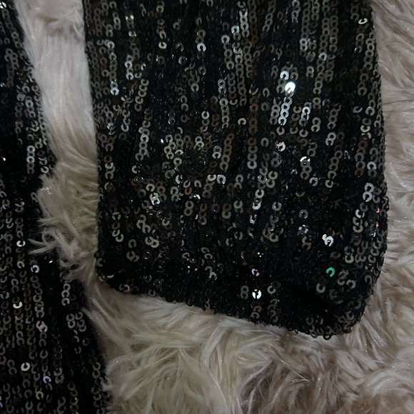 Steve Madden Women’s Sequin Cocktail Mini Dress - Silver & Black - Small NWT - Picture 9 of 12